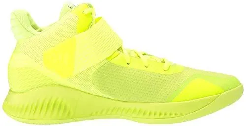 adidas Men's Explosive Bounce 2018 Basketball Shoe, Solar Yellow/White/Black, 10.5 M US