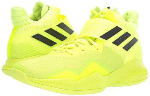 adidas Men's Explosive Bounce 2018 Basketball Shoe, Solar Yellow/White/Black, 10.5 M US