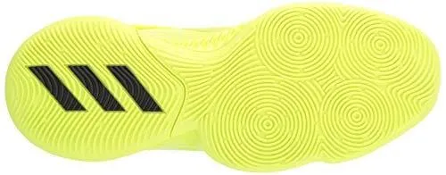 adidas Men's Explosive Bounce 2018 Basketball Shoe, Solar Yellow/White/Black, 10.5 M US