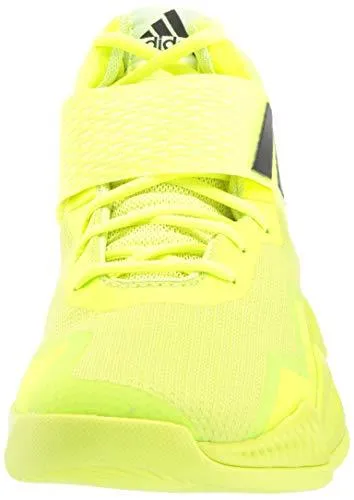 adidas Men's Explosive Bounce 2018 Basketball Shoe, Solar Yellow/White/Black, 10.5 M US
