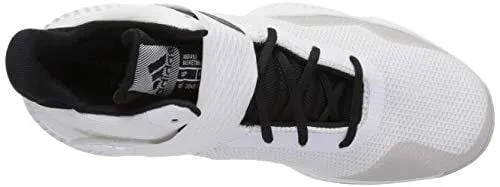 adidas Men's Explosive Bounce 2018 Basketball Shoe, White/Black/Light Solid Grey, 12 M US