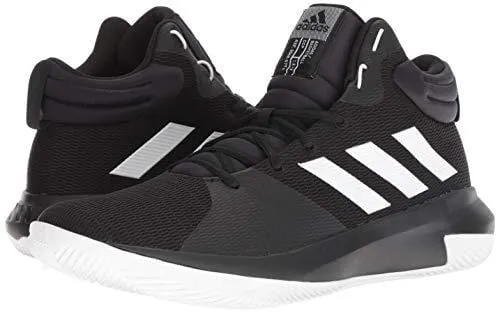 adidas Men's Pro Elevate 2018 Basketball Shoe, White/Black, 11.5 M US