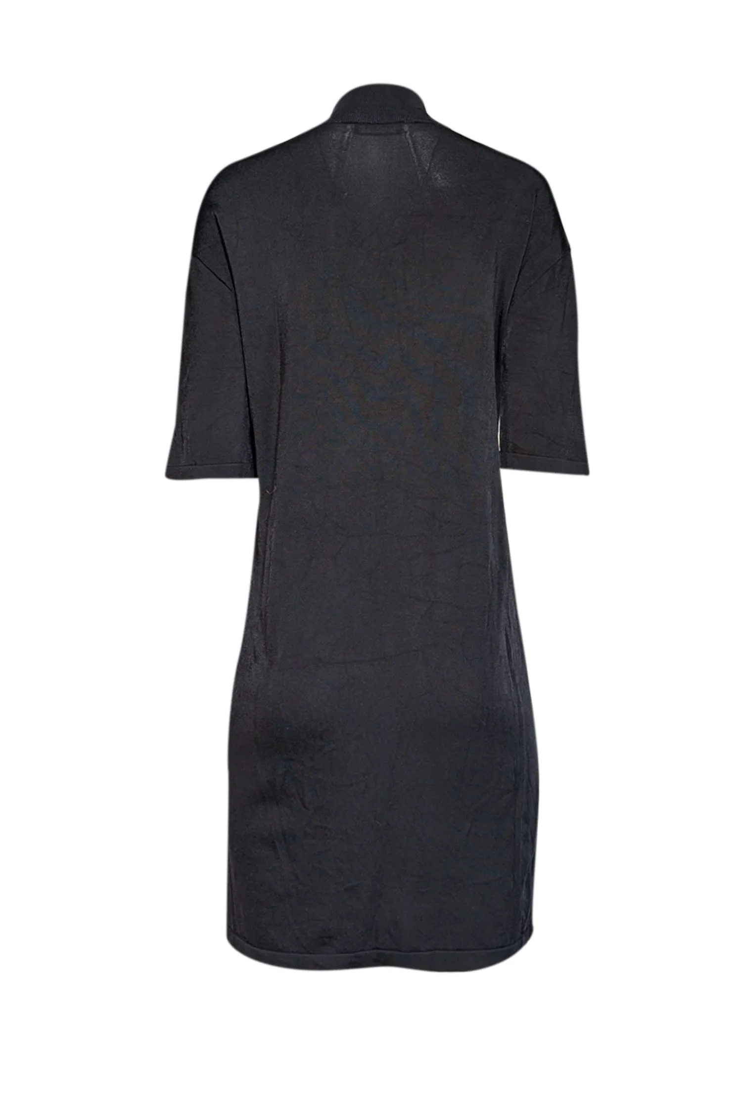 Anine Bing - Black Stretch Mock Neck Dress Sz S