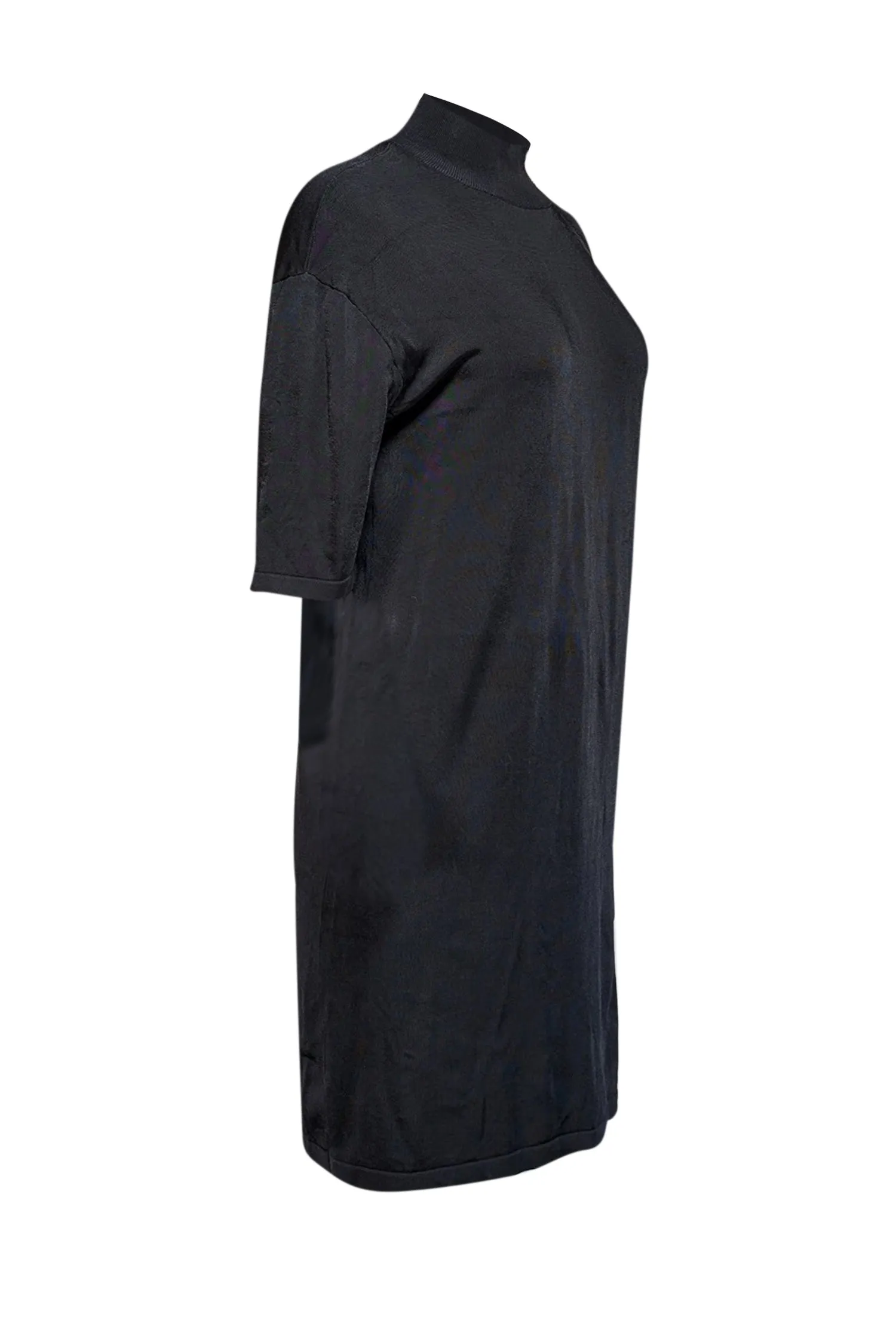 Anine Bing - Black Stretch Mock Neck Dress Sz S