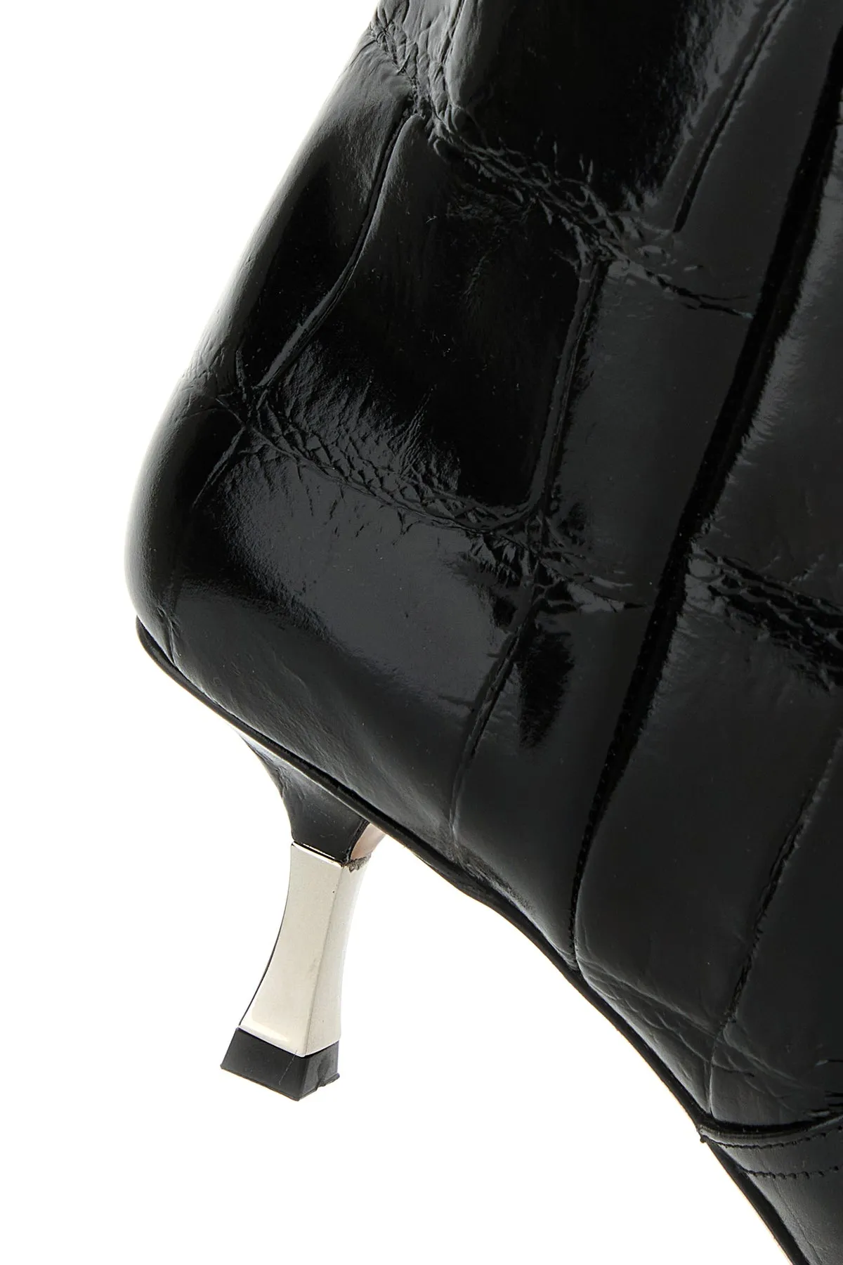 Black leather Bettina boots