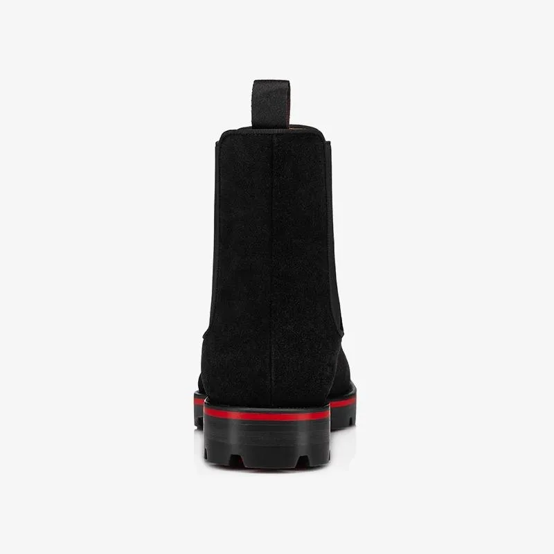 Black suede High-Top Boot