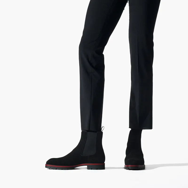 Black suede High-Top Boot
