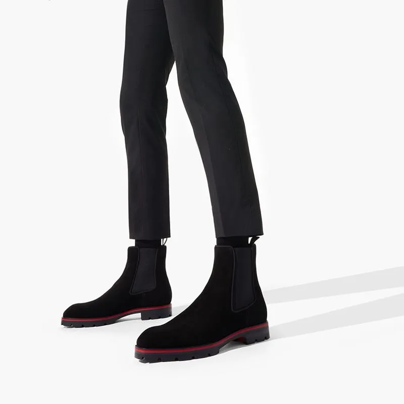 Black suede High-Top Boot