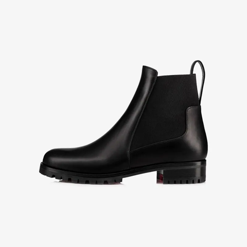 Classic Black Calfskin Ankle Boot