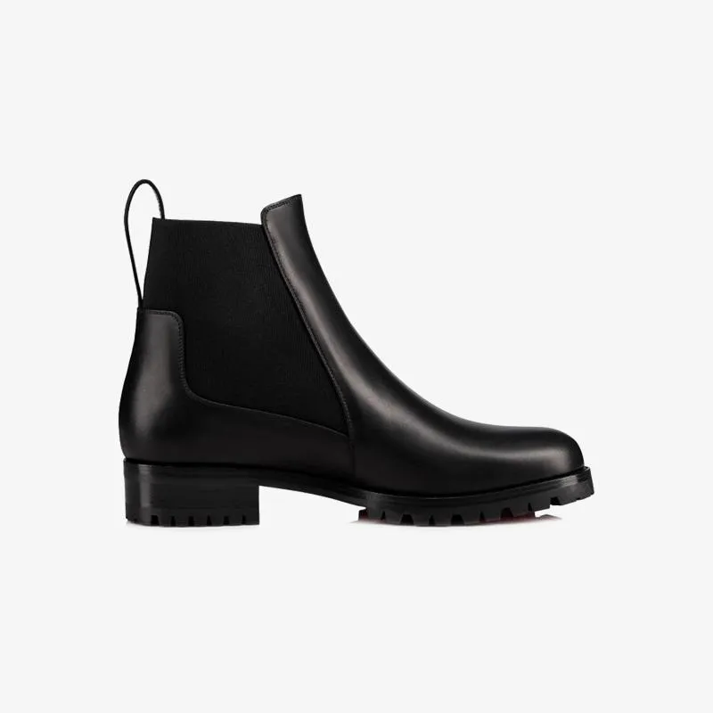Classic Black Calfskin Ankle Boot