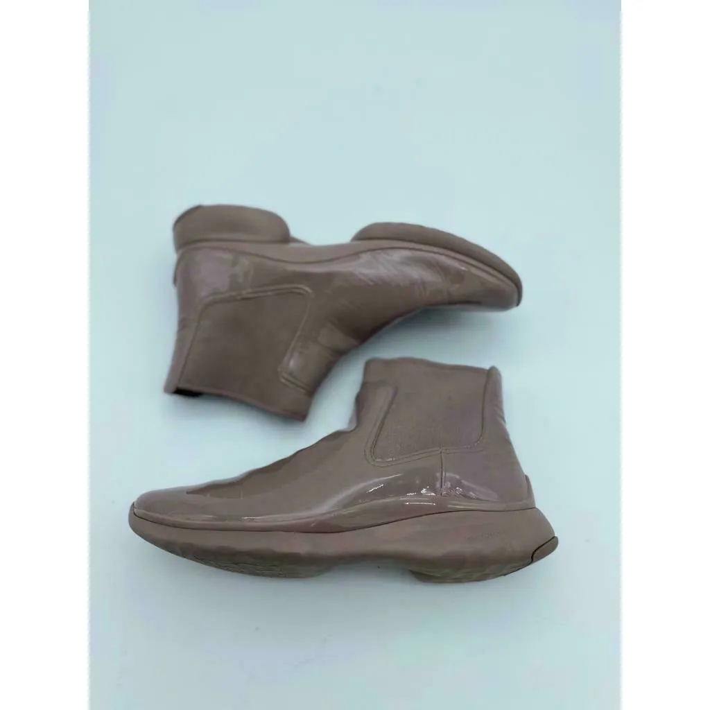 Cole Han Weather Proof Pink Leather Pull On Ankle Boots Size 7.5