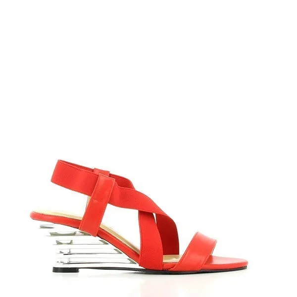 Dalessi Delussi Red Slingback Sandals