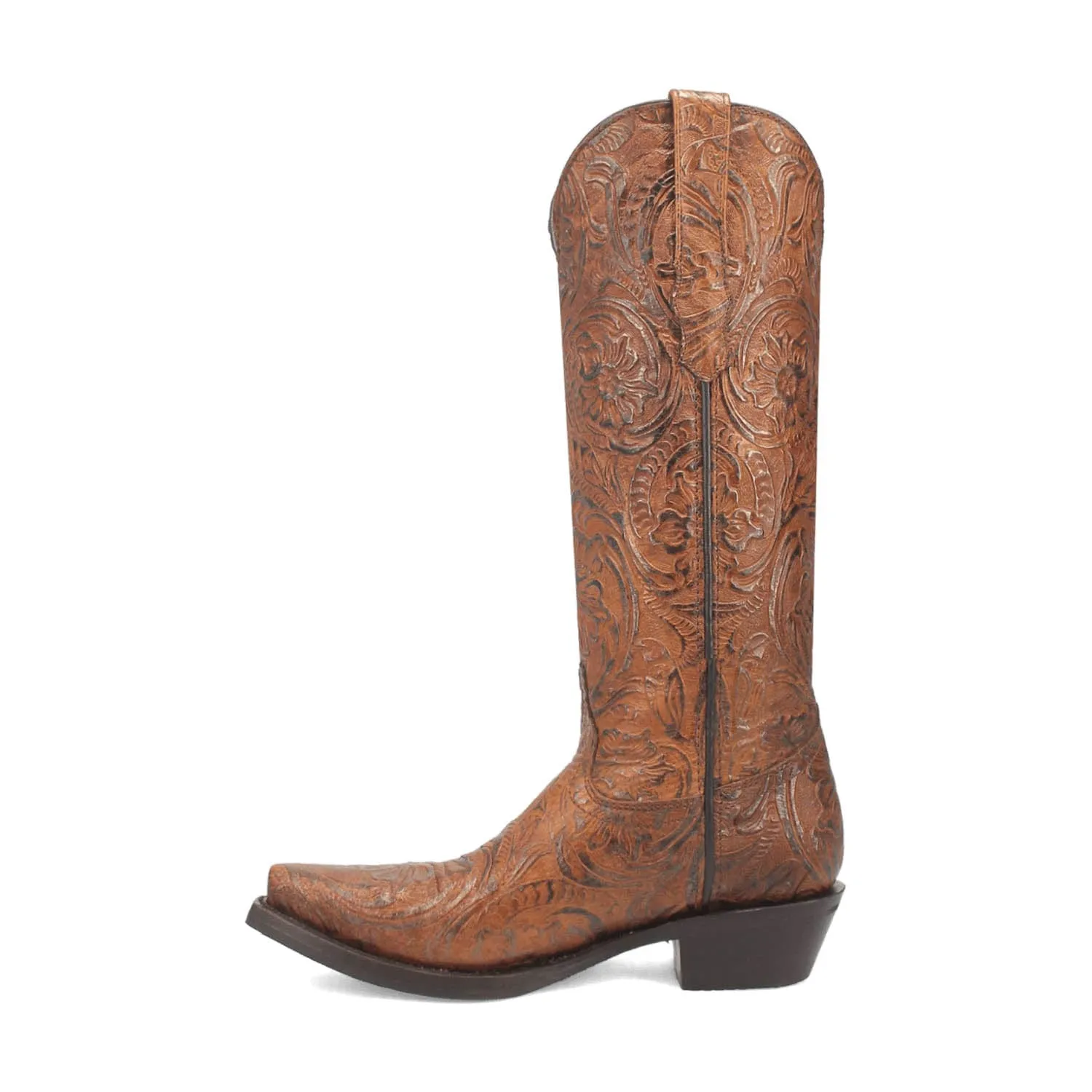Dingo Womens Bellona Brown Leather Cowboy Boots 7.5 M