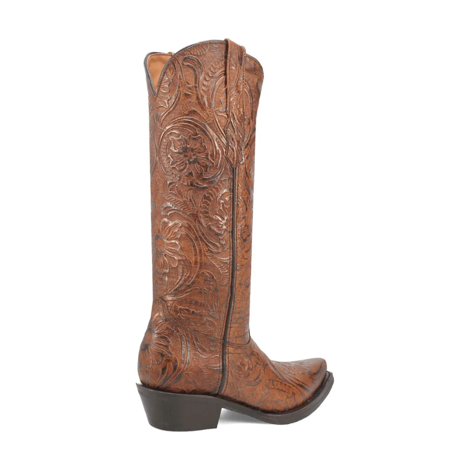 Dingo Womens Bellona Brown Leather Cowboy Boots 7.5 M
