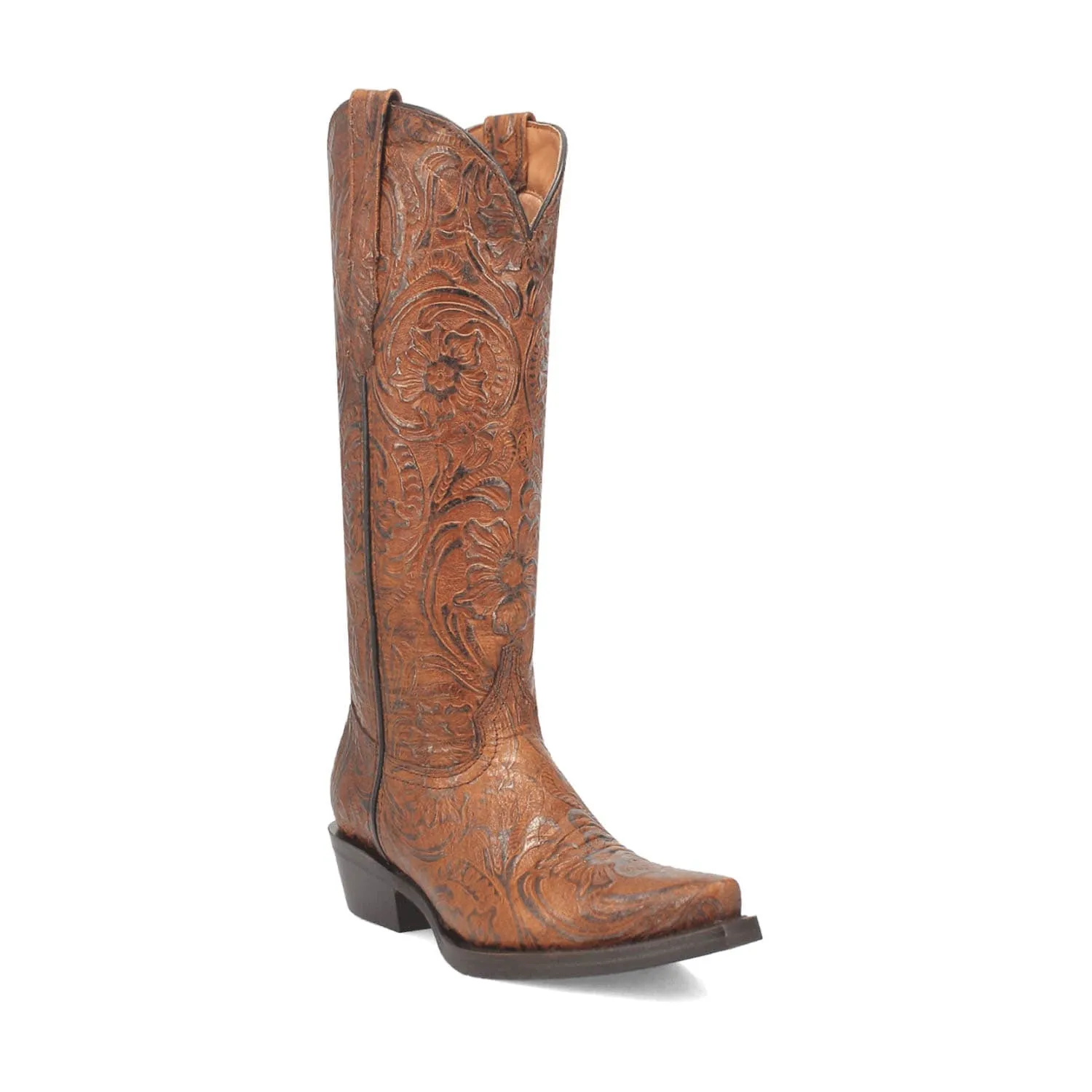 Dingo Womens Bellona Brown Leather Cowboy Boots 7.5 M