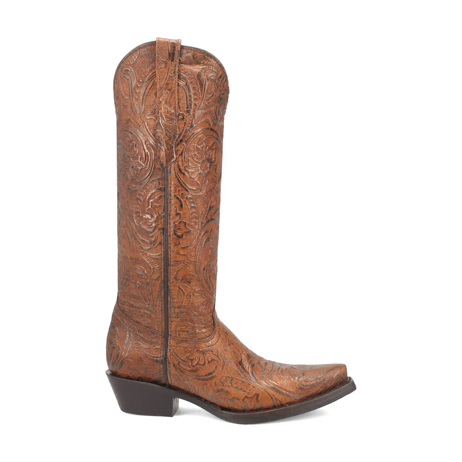 Dingo Womens Bellona Brown Leather Cowboy Boots 9 M