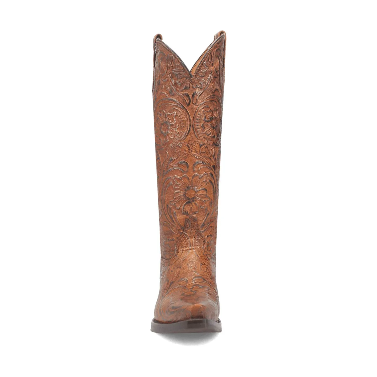 Dingo Womens Bellona Brown Leather Cowboy Boots 9 M