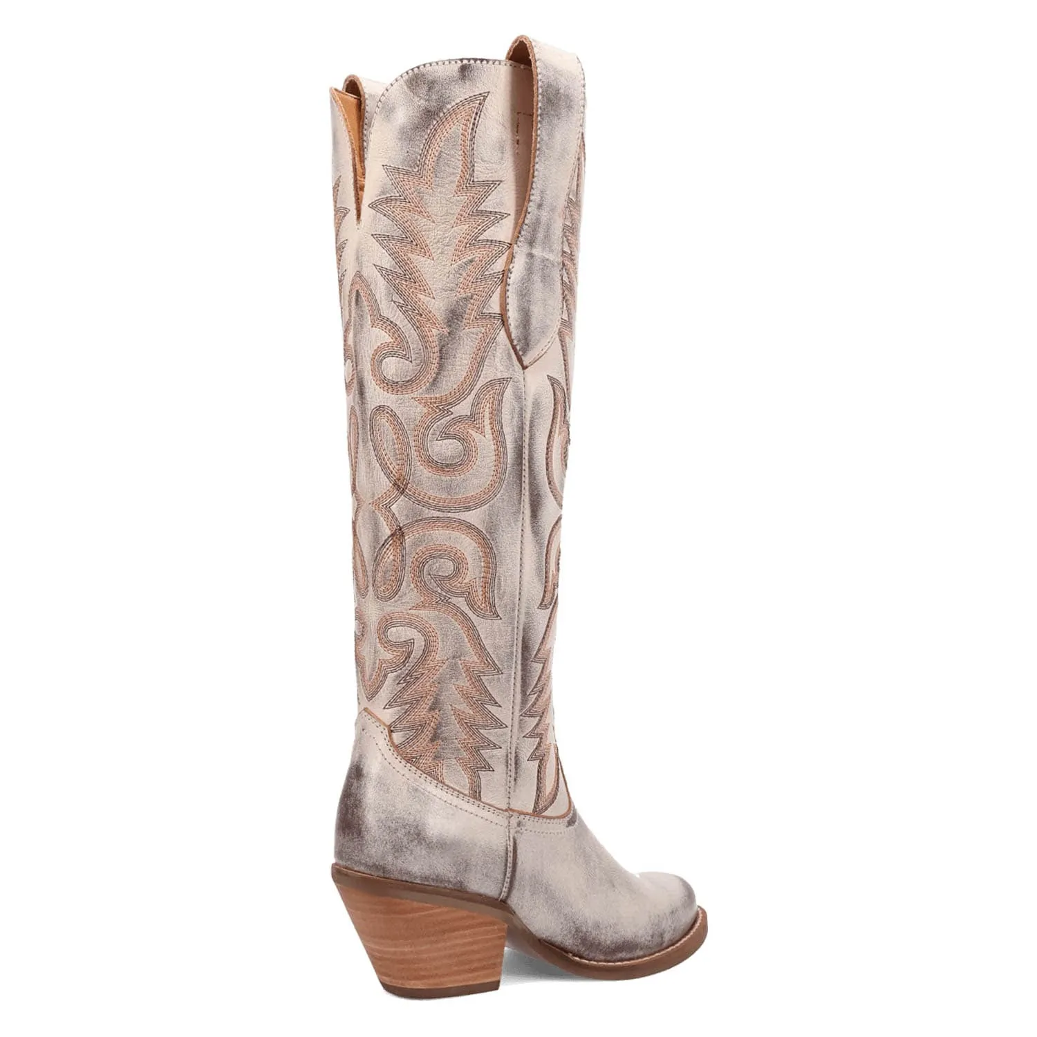 Dingo Womens Faded Love Brown Leather Cowboy Boots