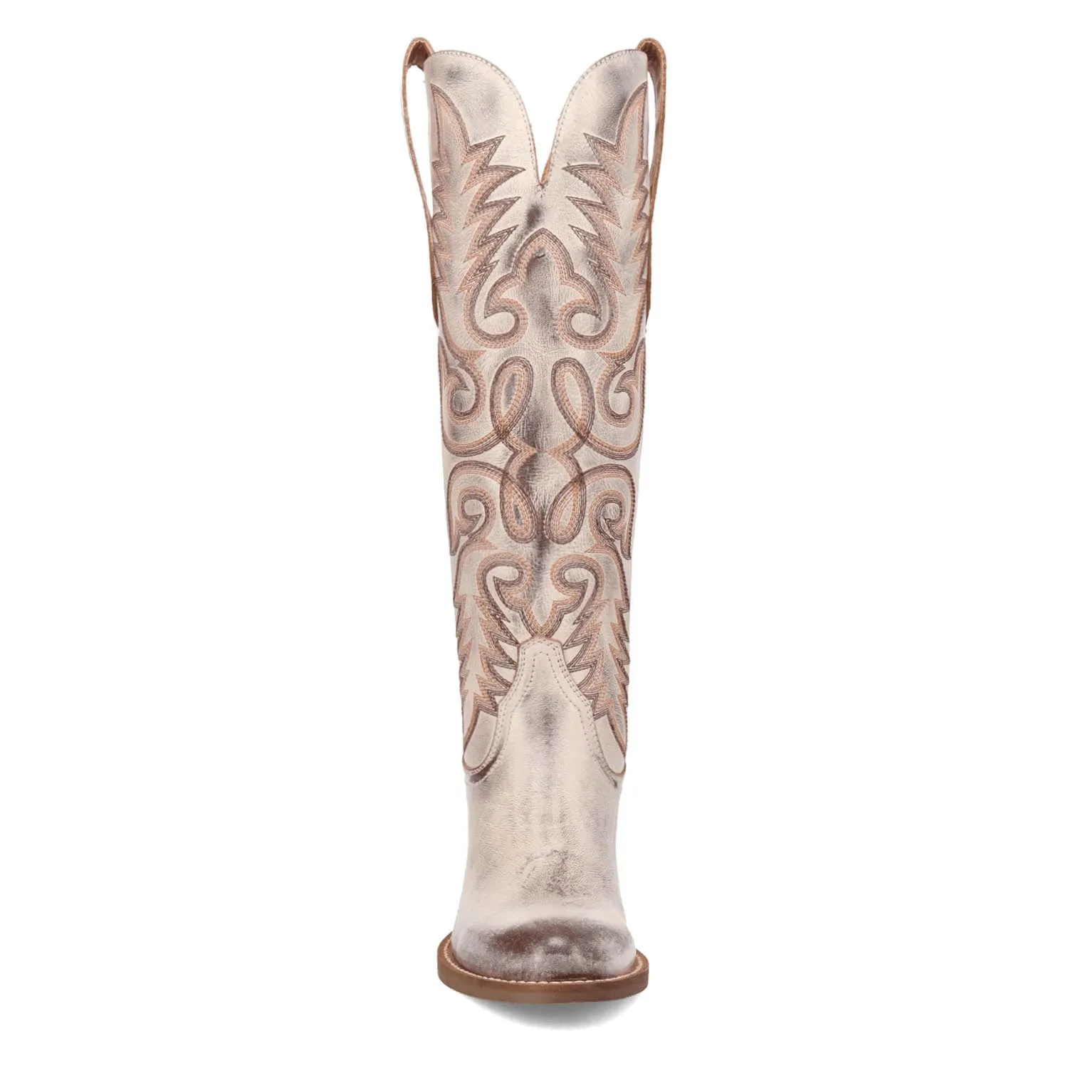 Dingo Womens Faded Love Brown Leather Cowboy Boots