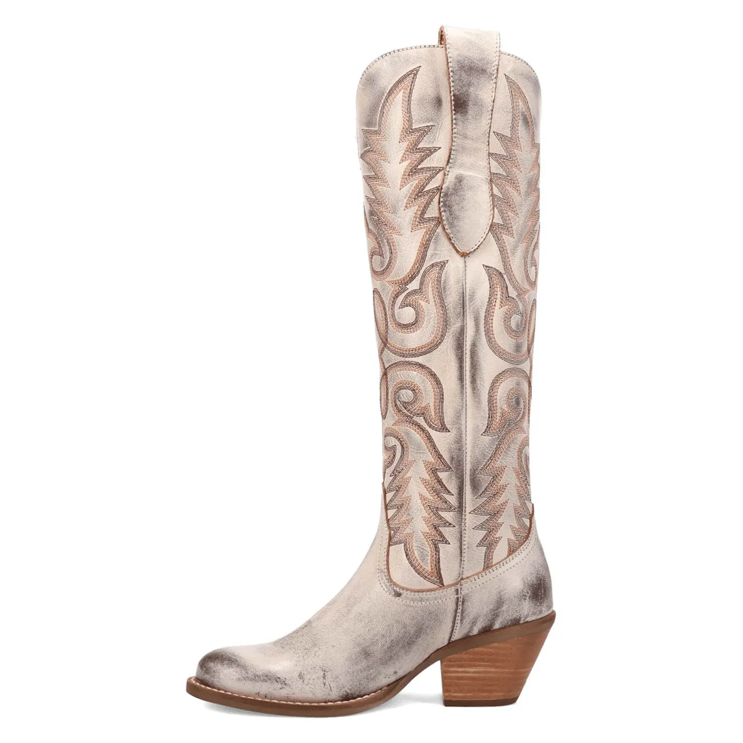 Dingo Womens Faded Love Brown Leather Cowboy Boots