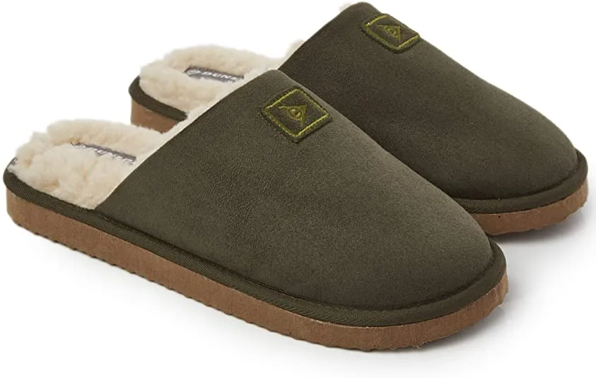 Dunlop Comfy Memory Foam Slippers with Rubber Sole Anti Slip for Men