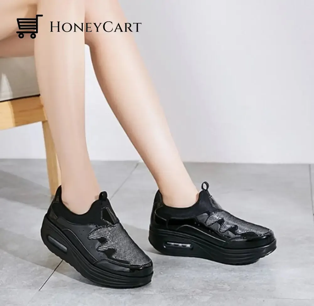 Fashionable Shoes for Bunions Platform Slip On Sneakers