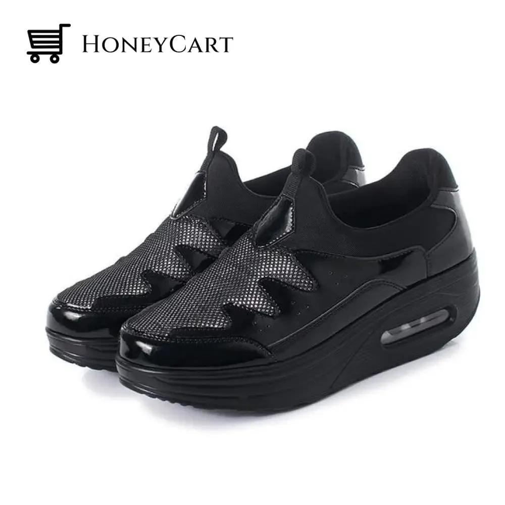 Fashionable Shoes for Bunions Platform Slip On Sneakers