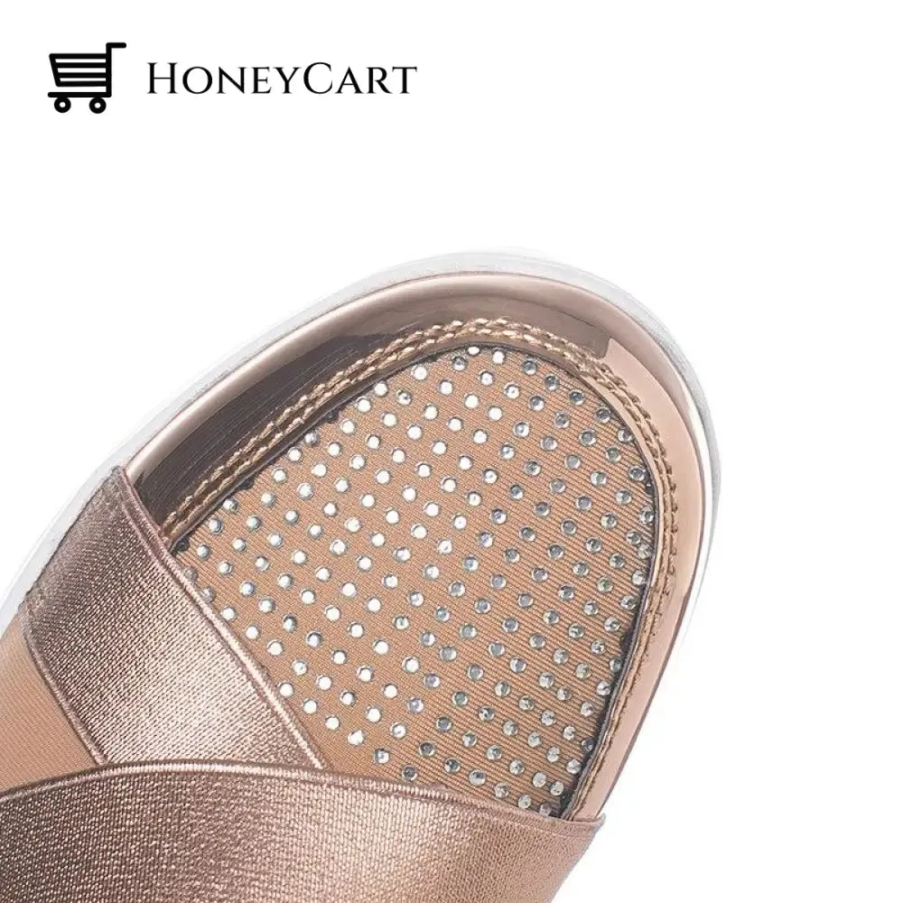 Fashionable Shoes for Bunions Platform Slip On Sneakers
