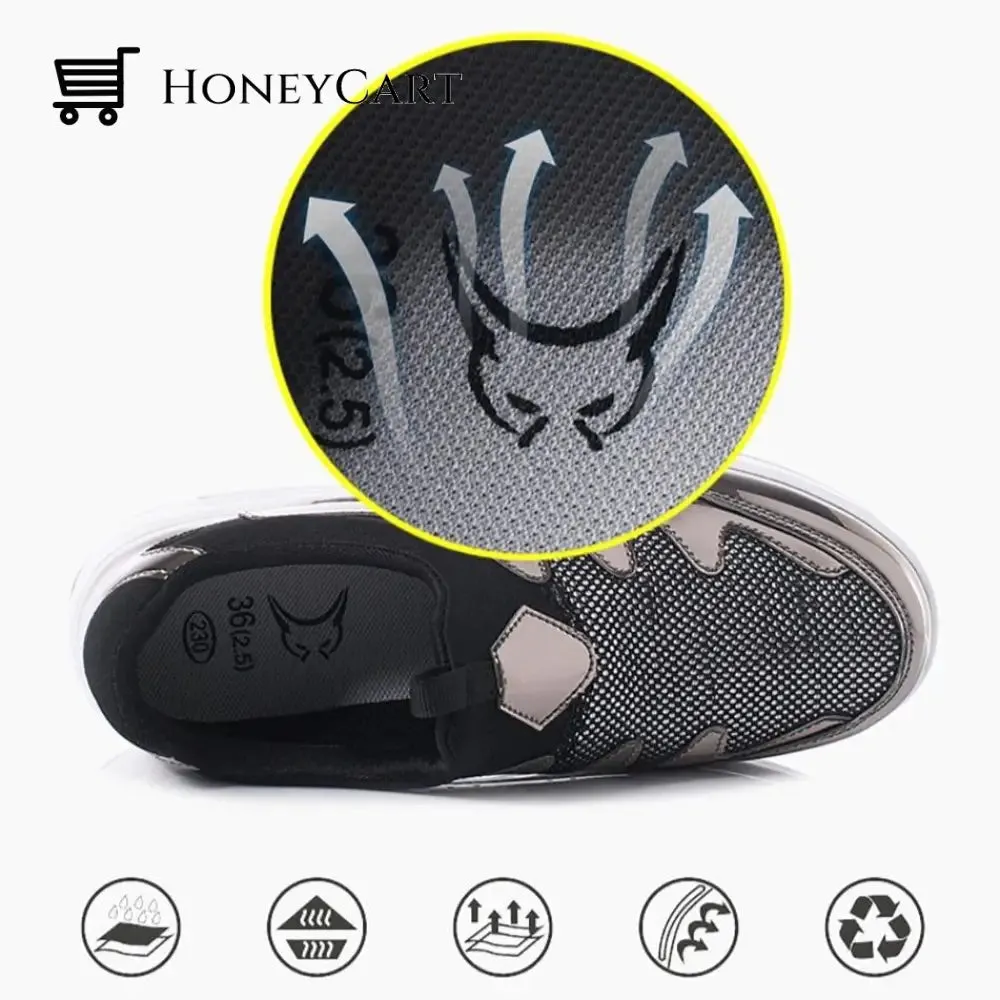 Fashionable Shoes for Bunions Platform Slip On Sneakers