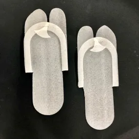 Foam Slipper -  White (pack/12 pairs)