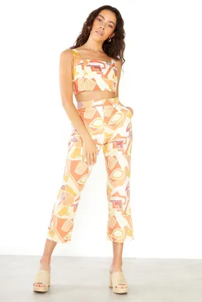 Glamorous Sun washed Abstract Trousers