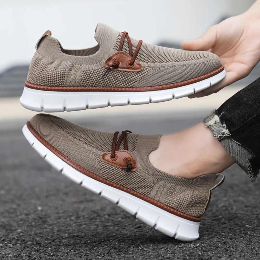 GRW Men Orthopedic Dress Shoes Breathable and Casual Wide Foot Loafers