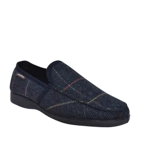 Mens Goodyear Eisenhower Slipper Navy Blue KMG137