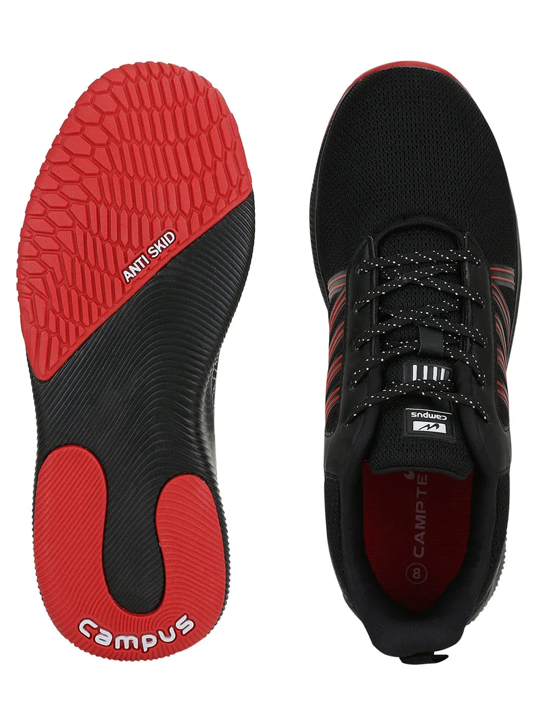 ROC PRO Black Men's Running Shoes