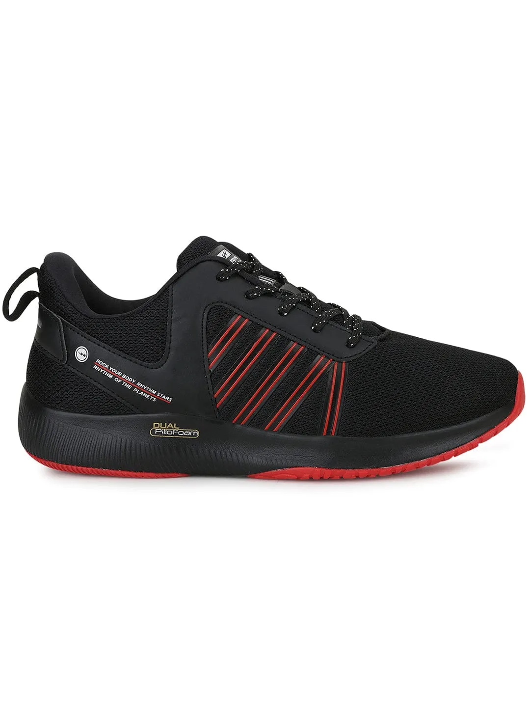 ROC PRO Black Men's Running Shoes