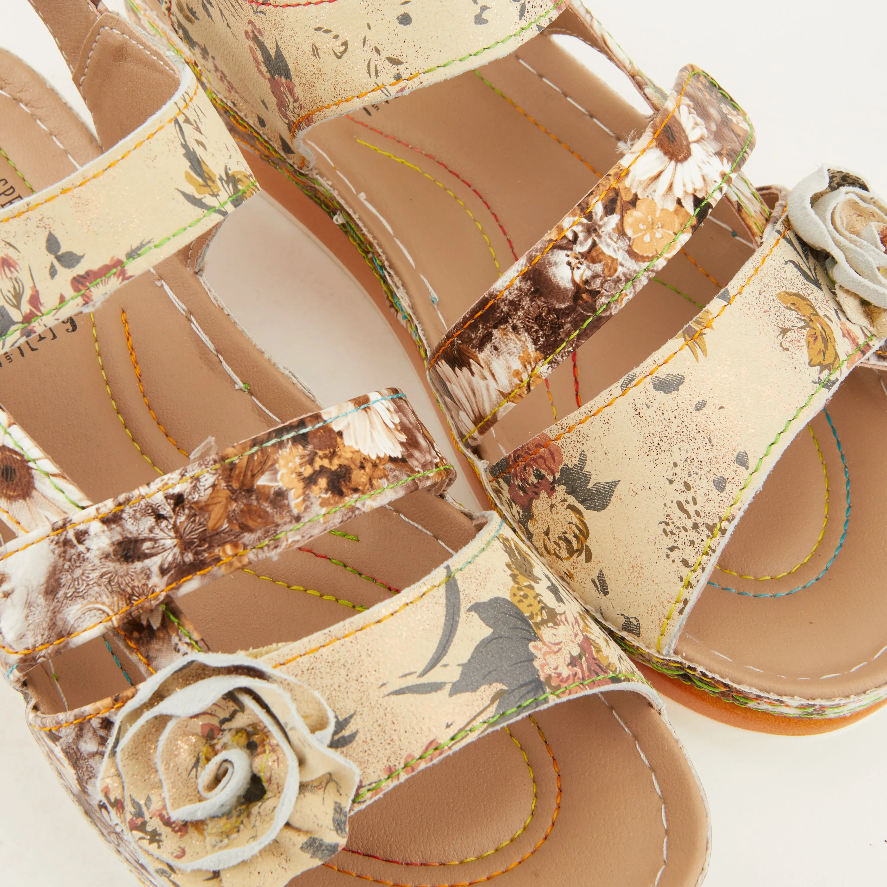 Spring Step Shoes L'Artiste Joelina Dazi Women's Hand Painted Leather Sandals