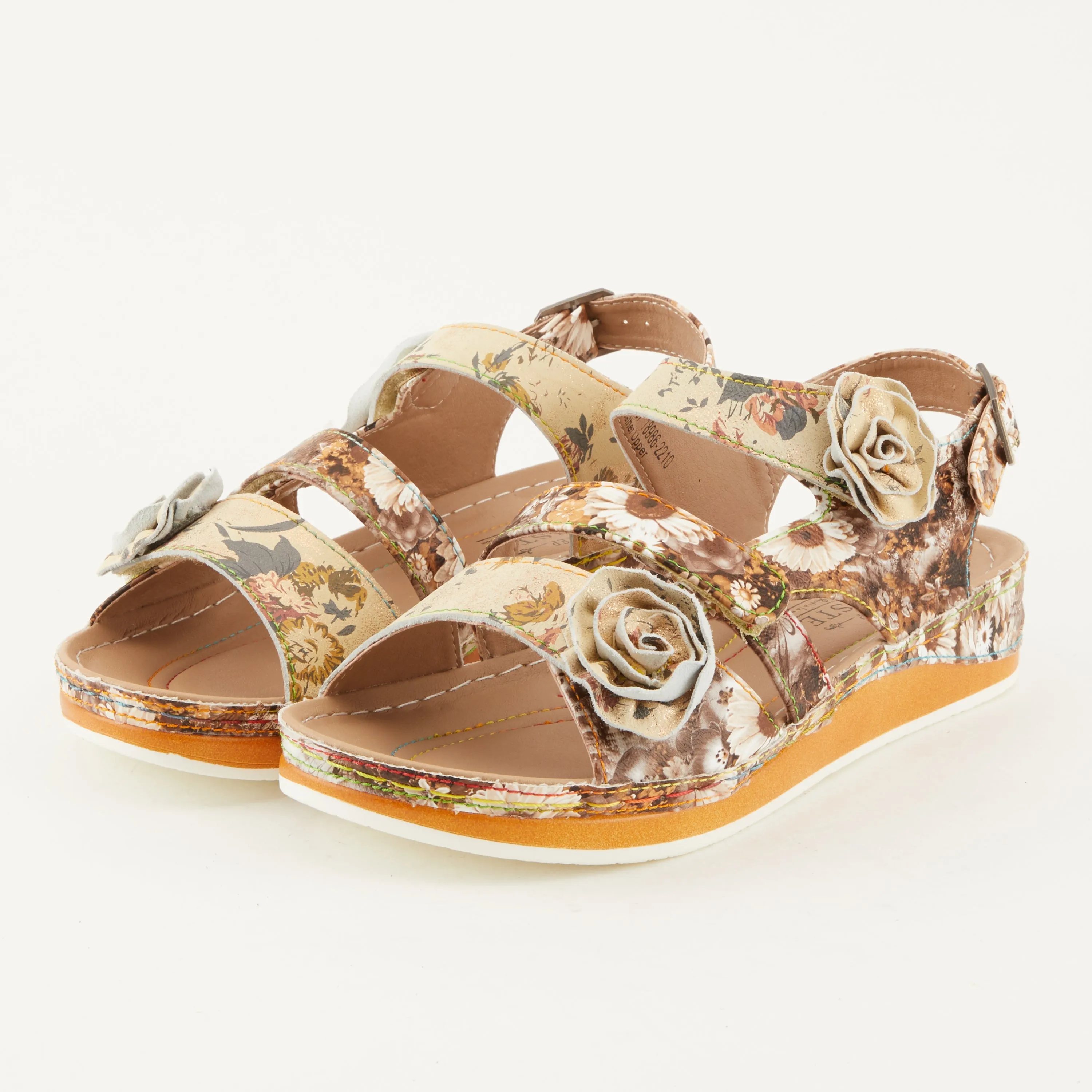 Spring Step Shoes L'Artiste Joelina Dazi Women's Hand Painted Leather Sandals