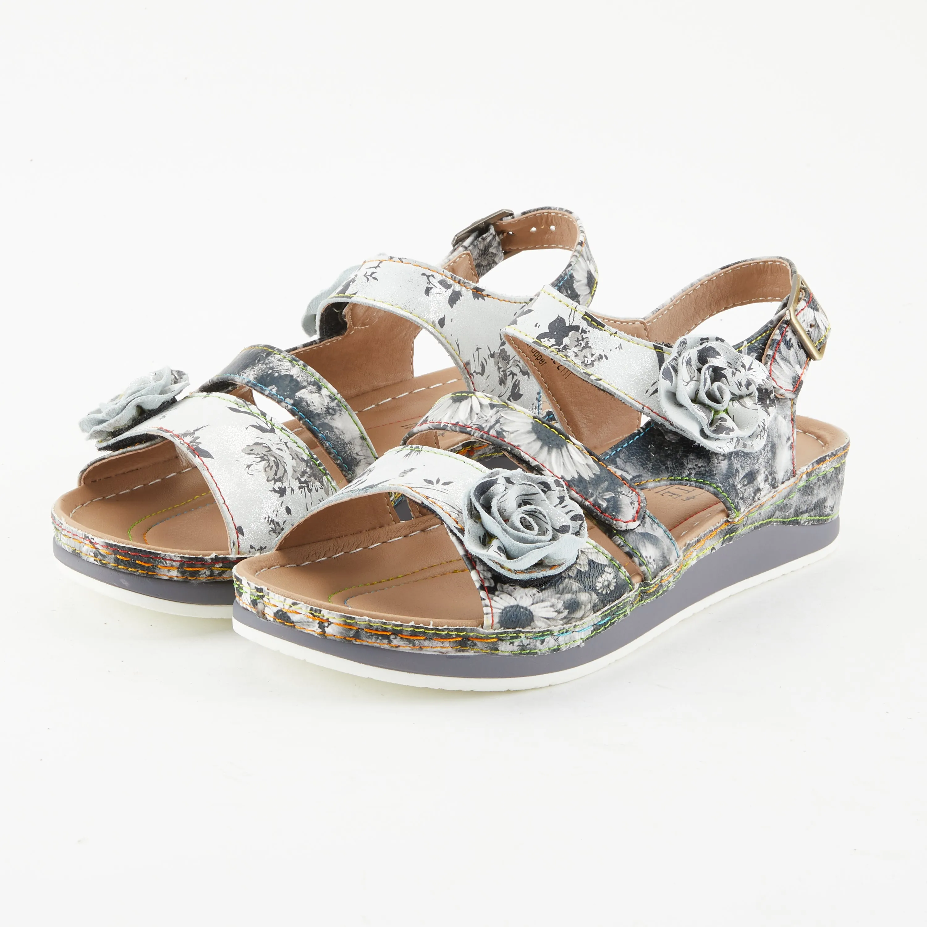 Spring Step Shoes L'Artiste Joelina Dazi Women's Hand Painted Leather Sandals