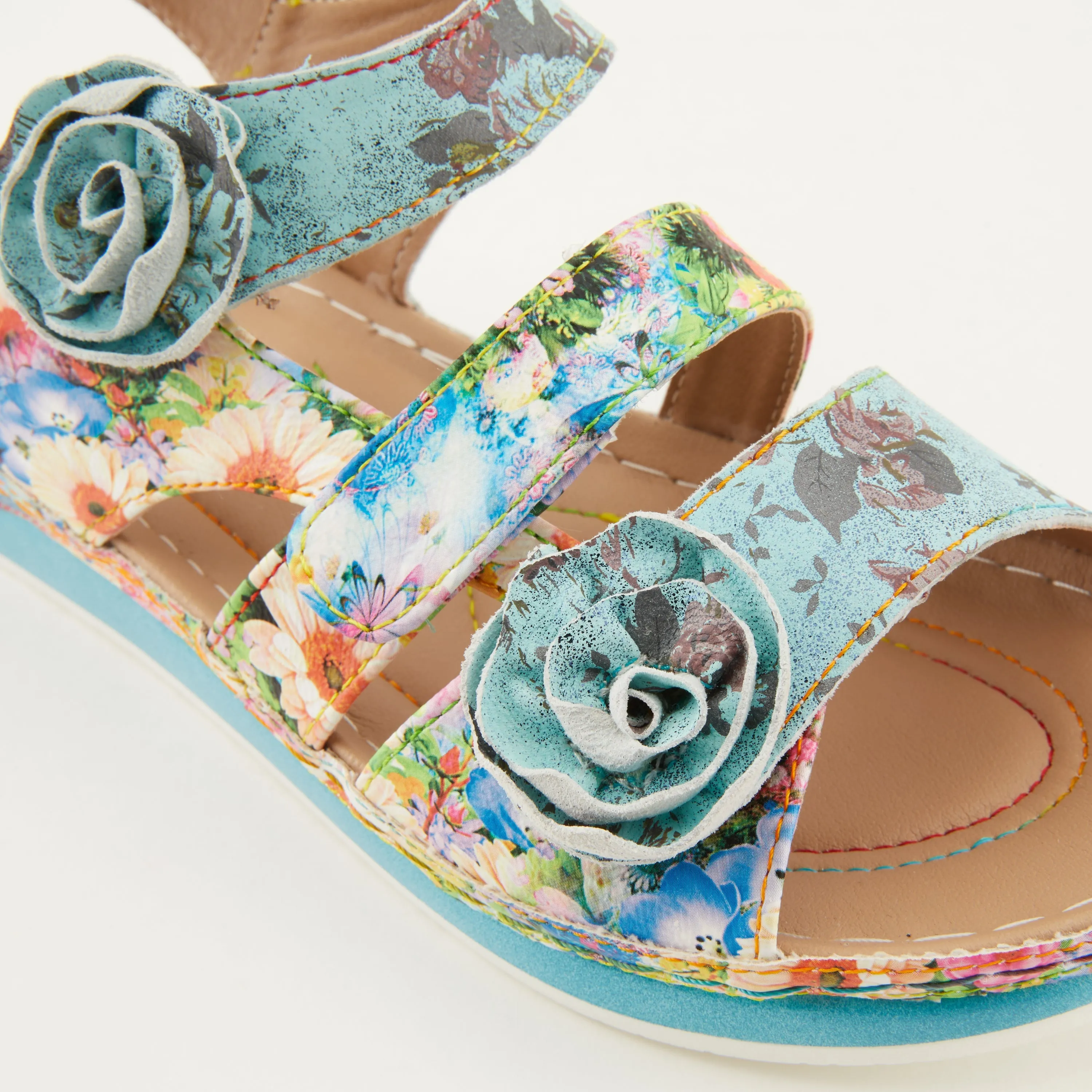 Spring Step Shoes L'Artiste Joelina Dazi Women's Hand Painted Leather Sandals